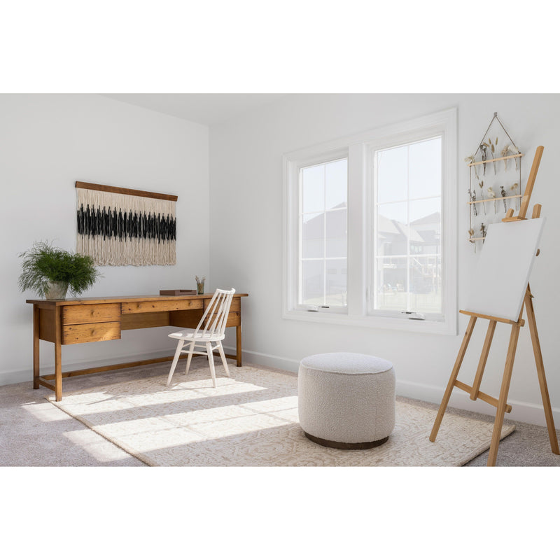 Sinclair Round Ottoman - Knoll Natural | ready to ship!