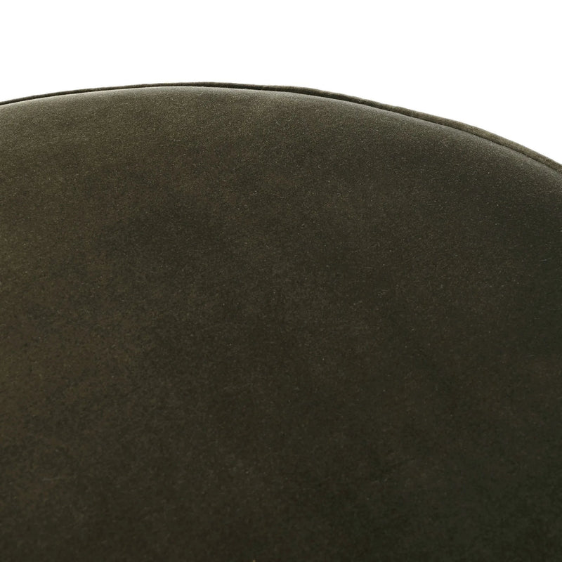 Sinclair Surrey Olive Large Round Ottoman | ready to ship!