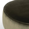 Sinclair Surrey Olive Large Round Ottoman | ready to ship!
