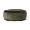 Sinclair Surrey Olive Large Round Ottoman | ready to ship!