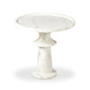 Skylar Polished White Marble End Table | ready to ship!