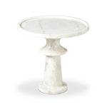 Skylar Polished White Marble End Table | ready to ship!