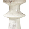 Skylar Polished White Marble End Table | ready to ship!
