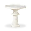 Skylar Polished White Marble End Table | ready to ship!