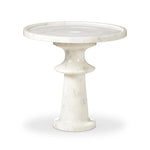 Skylar Polished White Marble End Table | ready to ship!