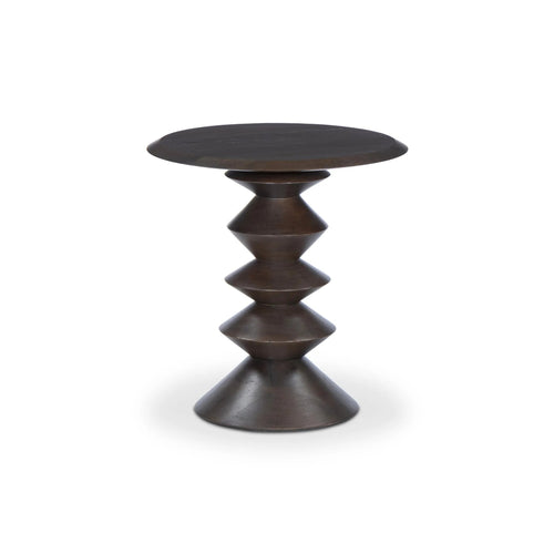 Stacked Reclaimed Russet End Table | ready to ship!