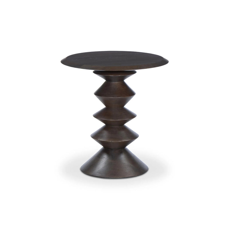 Stacked Reclaimed Russet End Table | ready to ship!