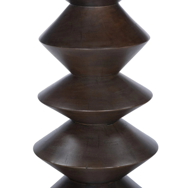 Stacked Reclaimed Russet End Table | ready to ship!