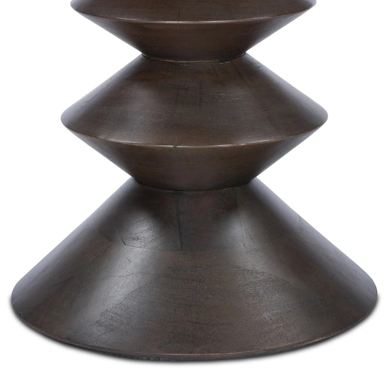 Stacked Reclaimed Russet End Table | ready to ship!