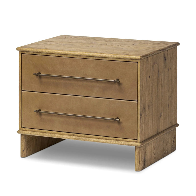 Stella Hazel Oak Veneer Nightstand | shipping 6/3/2025