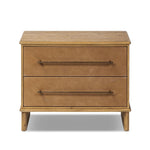 Stella Hazel Oak Veneer Nightstand | shipping 6/3/2025