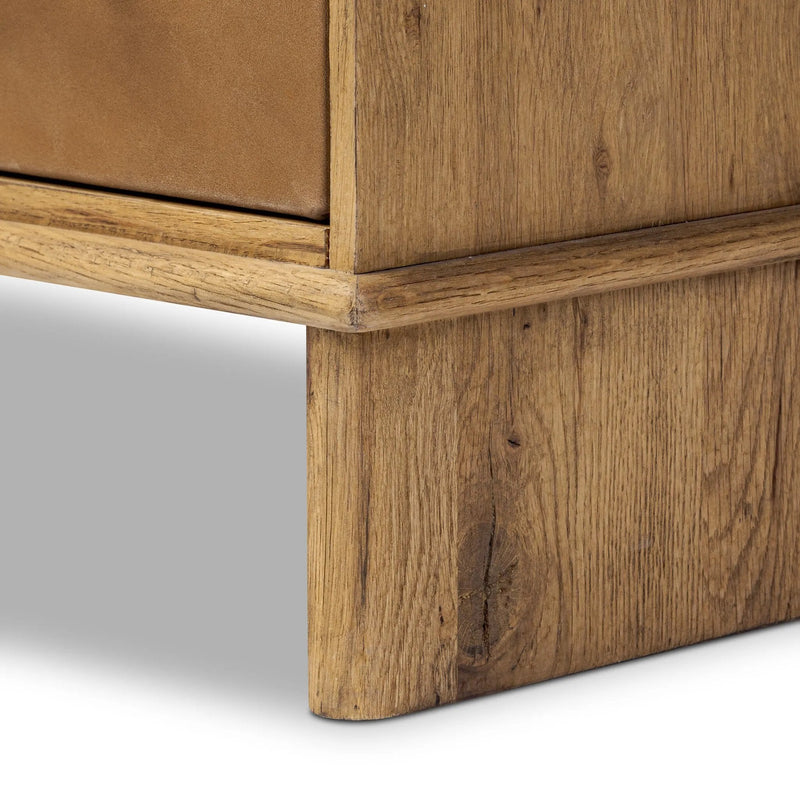 Stella Hazel Oak Veneer Nightstand | shipping 6/3/2025
