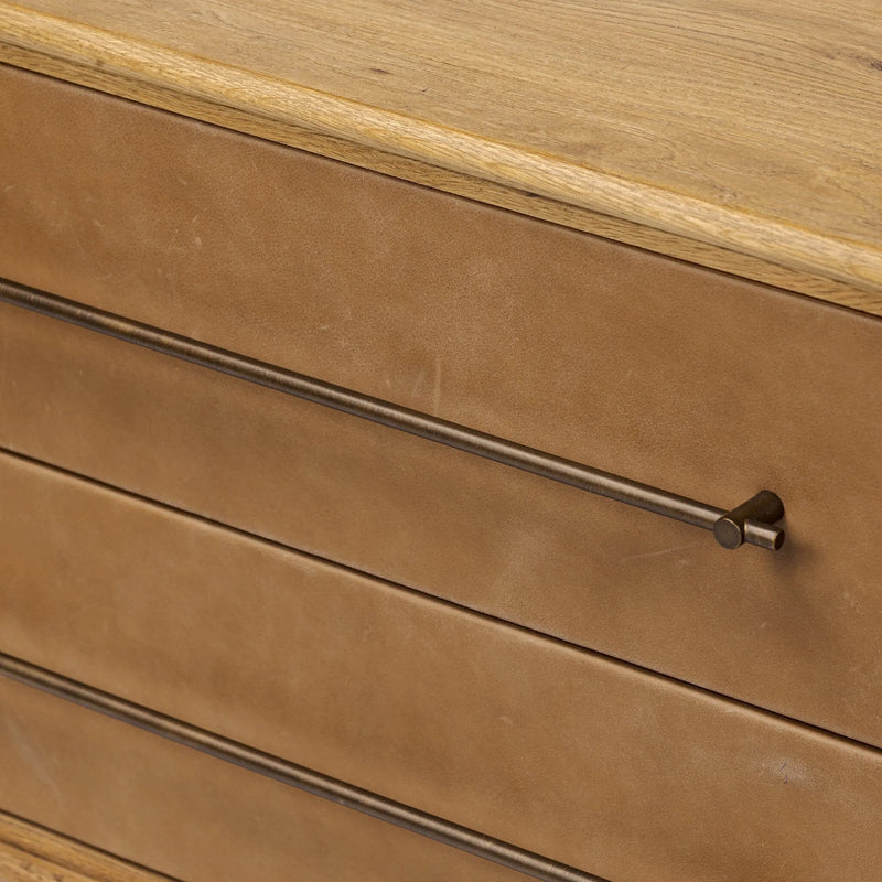 Stella Hazel Oak Veneer Nightstand | shipping 6/3/2025
