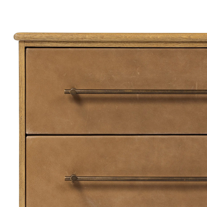 Stella Hazel Oak Veneer Nightstand | shipping 6/3/2025