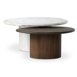 Stuart White Calacatta Marble Nesting Coffee Tables - MIX & Match
