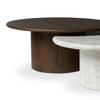 Stuart White Calacatta Marble Nesting Coffee Tables - MIX & Match