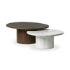 Stuart White Calacatta Marble Nesting Coffee Tables - MIX & Match