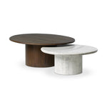 Stuart White Calacatta Marble Nesting Coffee Tables - MIX & Match