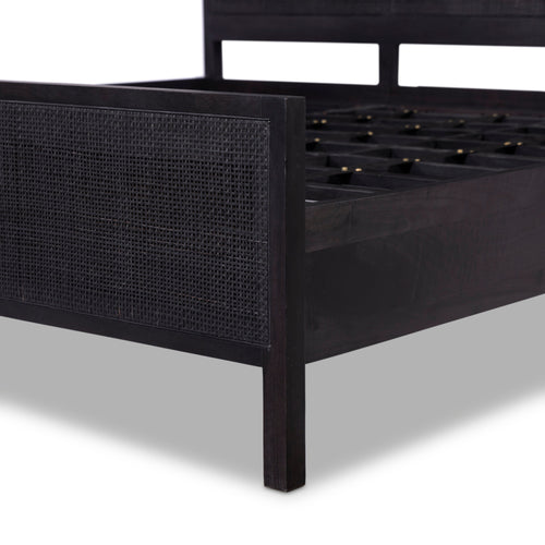Sydney Black Wash King Bed | ready to ship!