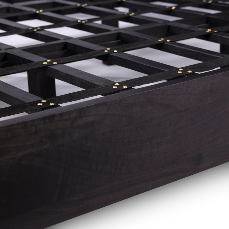 Sydney Black Wash King Bed | ready to ship!