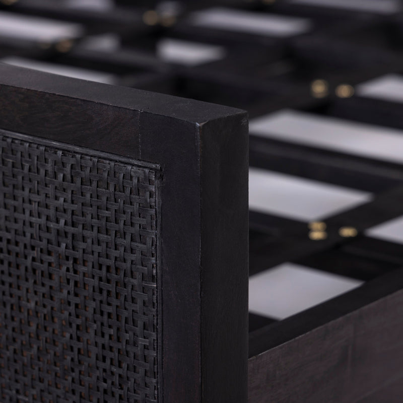 Sydney Black Wash King Bed | ready to ship!