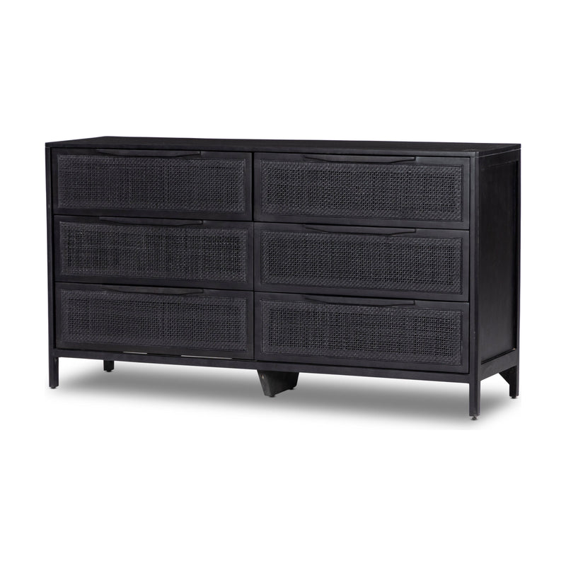 Sydney Black Wash 6 Drawer Dresser | shipping 5/26/2025