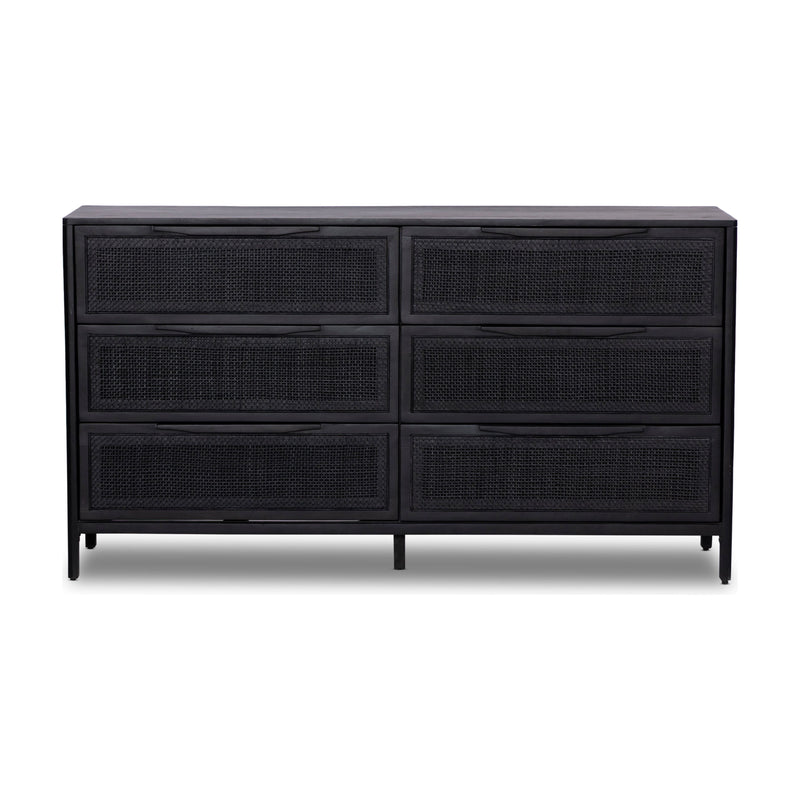 Sydney Black Wash 6 Drawer Dresser | shipping 5/26/2025