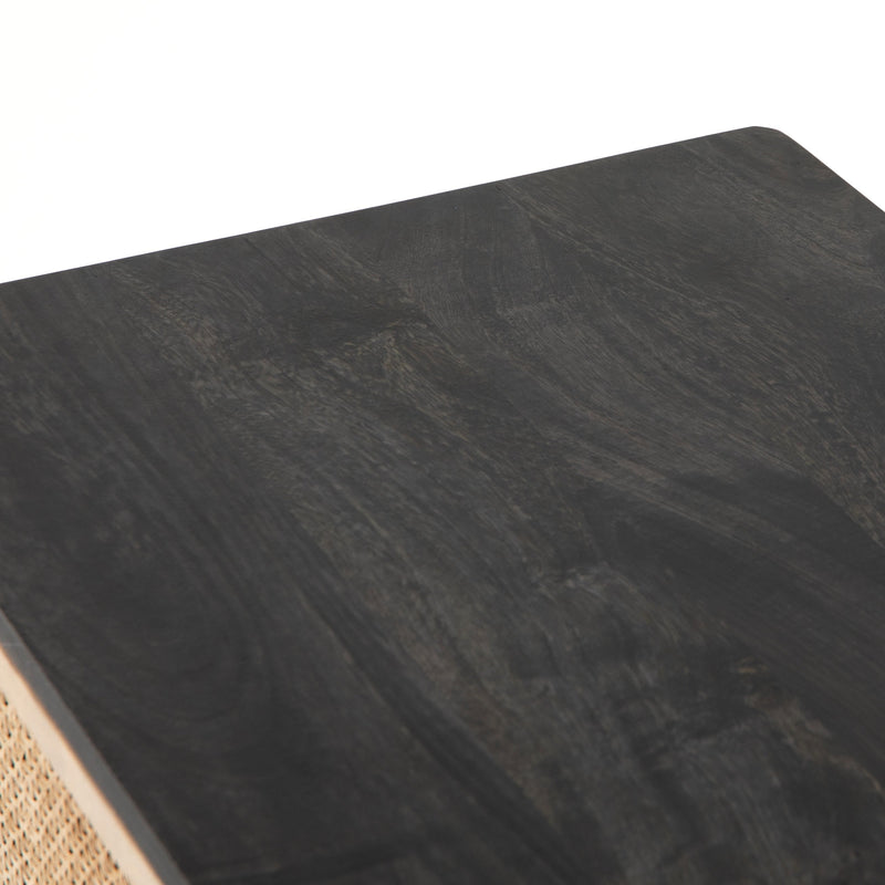 Sydney Black Wash Left Nightstand | shipping 5/26/2025