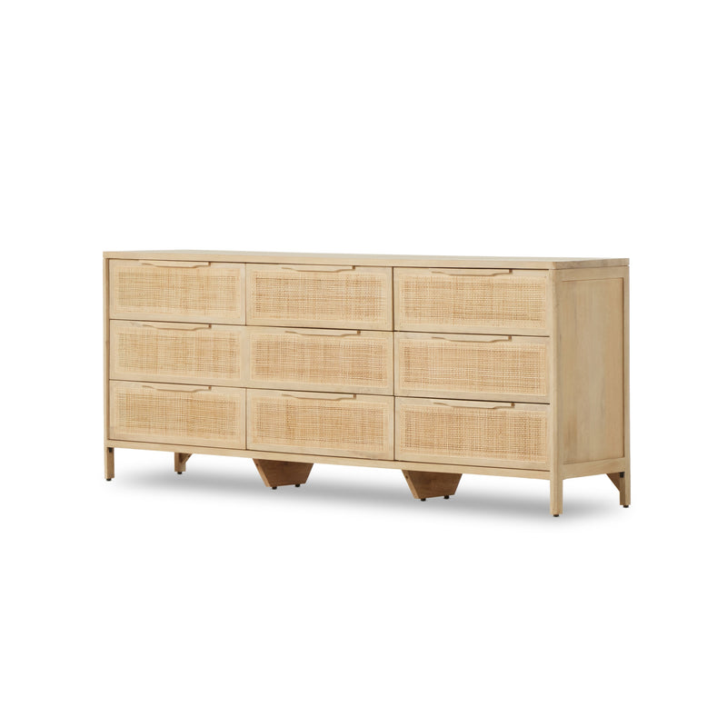 Sydney Natural Mango 9 Drawer Dresser | shipping 6/23/2025