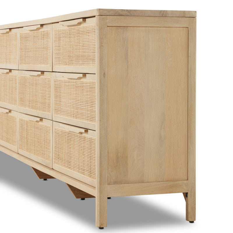 Sydney Natural Mango 9 Drawer Dresser | shipping 6/23/2025