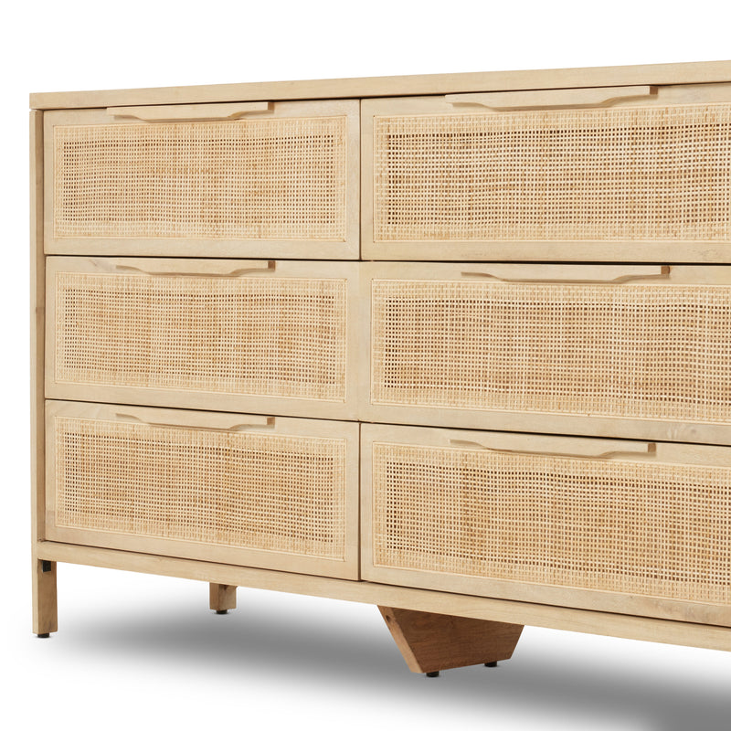 Sydney Natural Mango 9 Drawer Dresser | shipping 6/23/2025