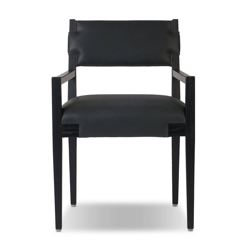 Tamari Brickhouse Black Dining Armchair | ready to ship!