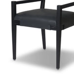 Tamari Brickhouse Black Dining Armchair | ready to ship!
