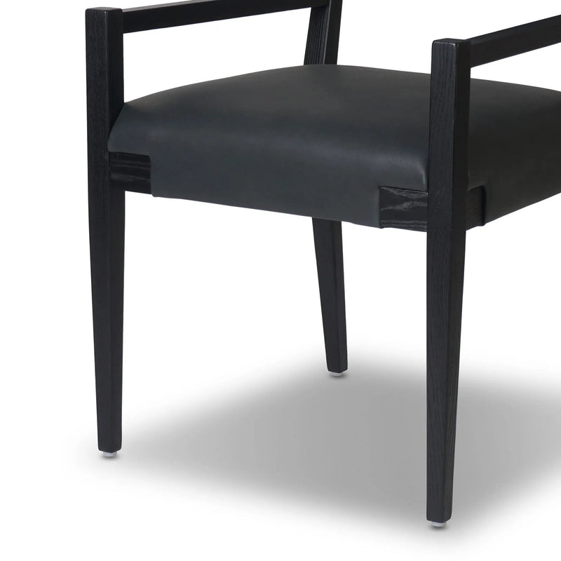 Tamari Brickhouse Black Dining Armchair | ready to ship!