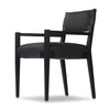 Tamari Brickhouse Black Dining Armchair | ready to ship!