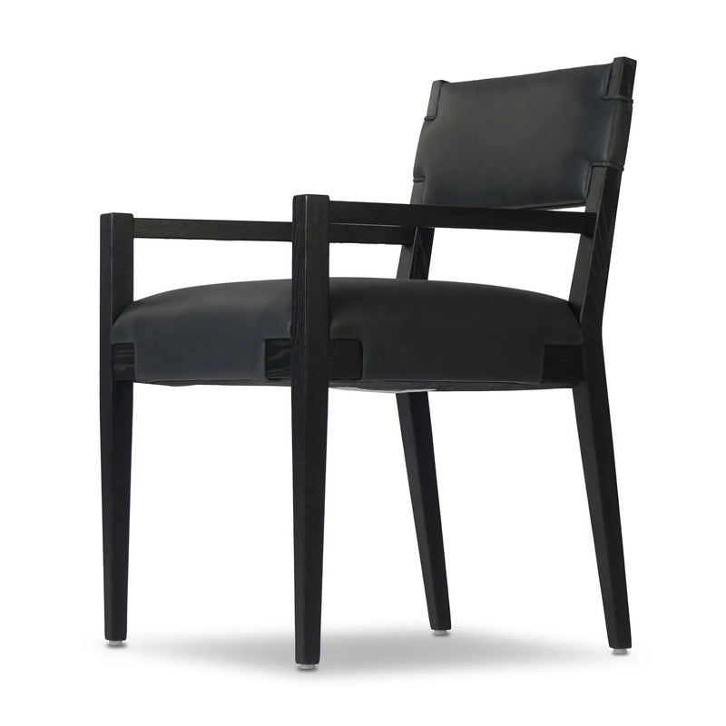 Tamari Brickhouse Black Dining Armchair | ready to ship!