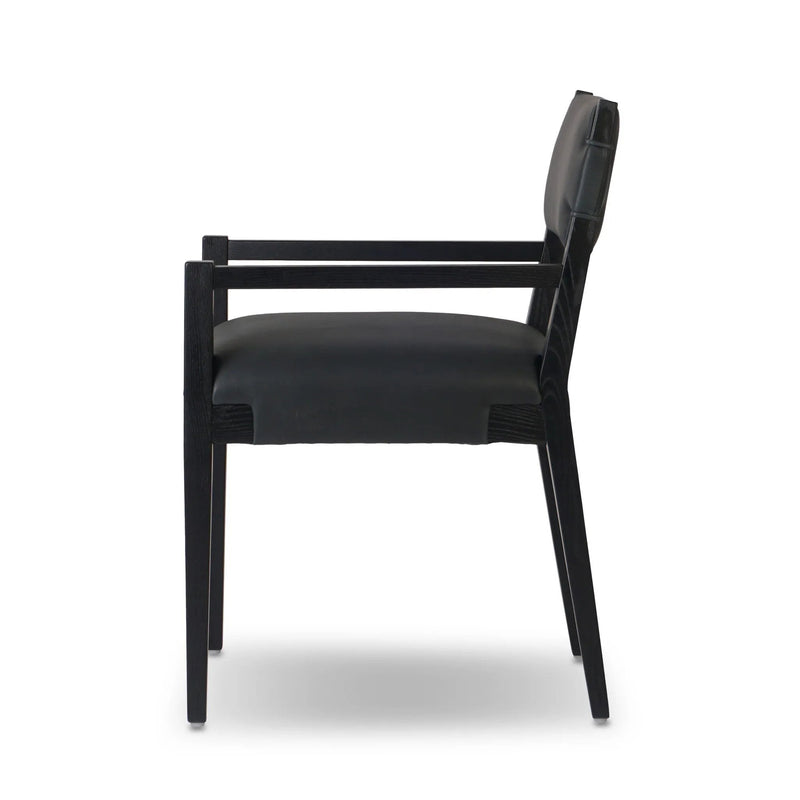 Tamari Brickhouse Black Dining Armchair | ready to ship!