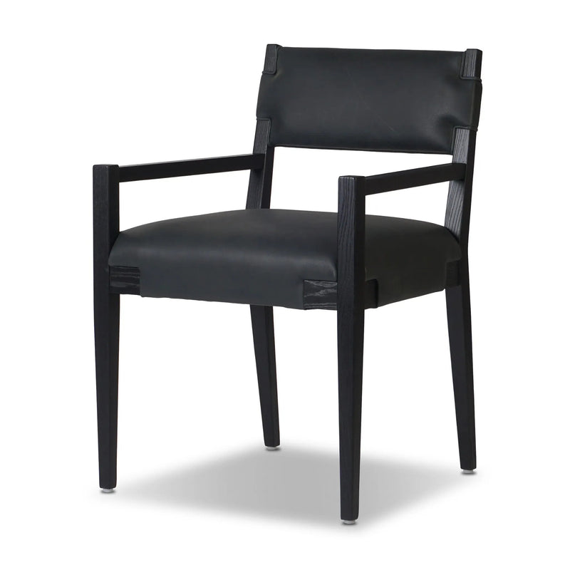 Tamari Brickhouse Black Dining Armchair | ready to ship!