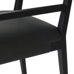 Tamari Brickhouse Black Dining Armchair | ready to ship!