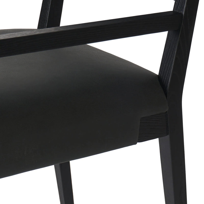 Tamari Brickhouse Black Dining Armchair | ready to ship!