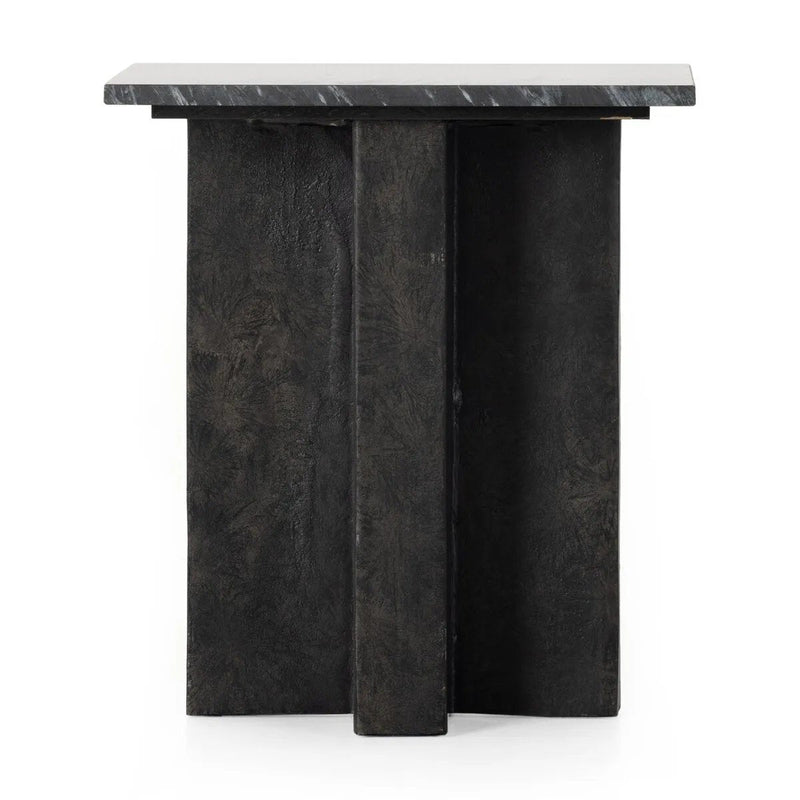 Terrell Black Marble End Table | shipping 9/7/2025