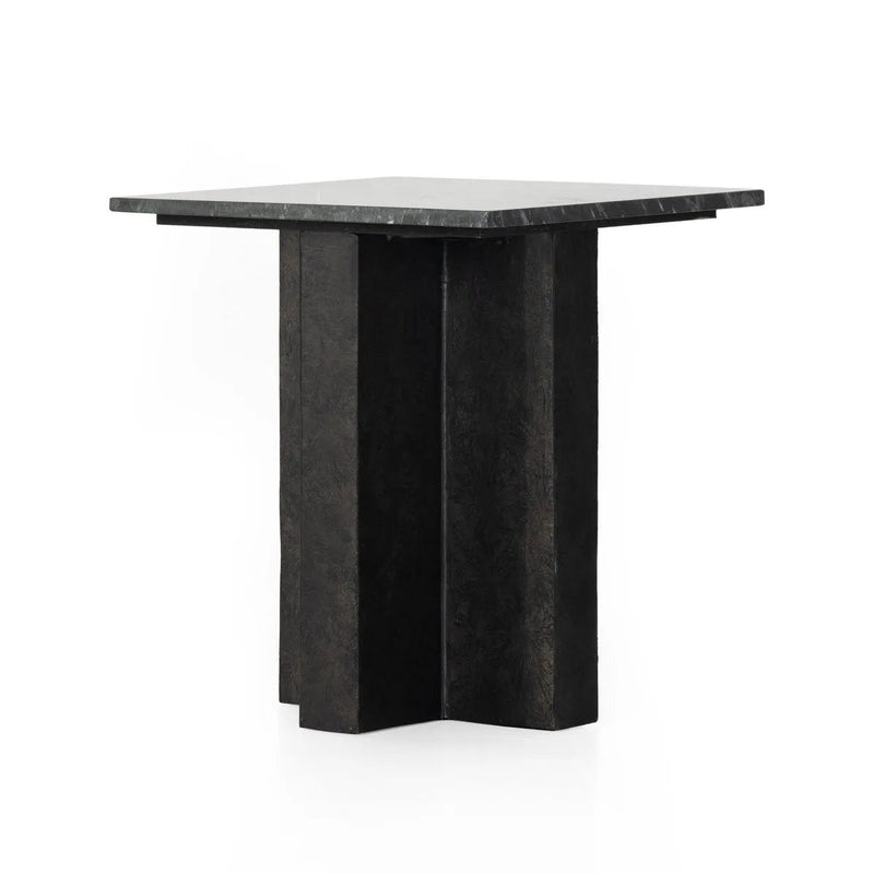 Terrell Black Marble End Table | shipping 9/7/2025