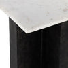 Terrell Polished White Marble End Table | ready to ship!