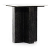 Terrell Polished White Marble End Table | ready to ship!
