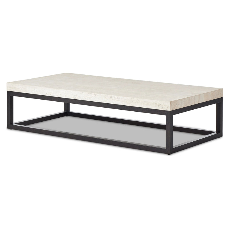 The Travertine Rectangular Coffee Table | ready to ship!