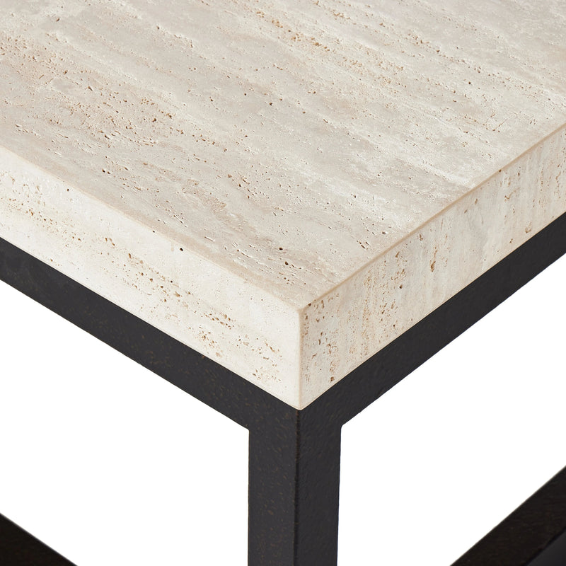 The Travertine Rectangular Coffee Table | ready to ship!