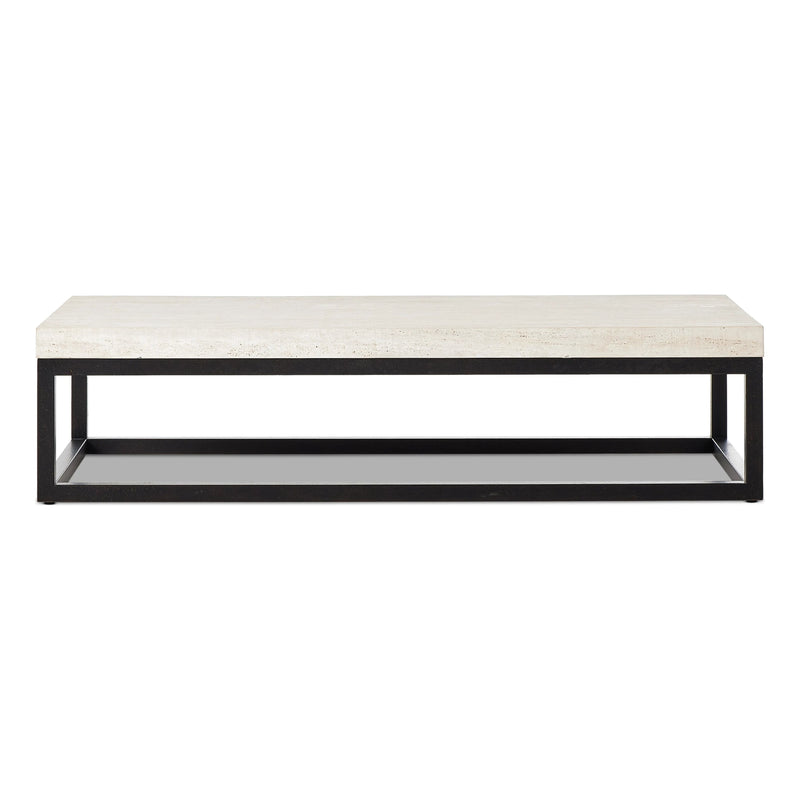 The Travertine Rectangular Coffee Table | ready to ship!