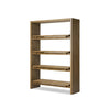 Theodore Rustic Amber Oak Veneer Bookcase | ready to ship!