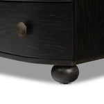 Tiago Distressed Black Nightstand | shipping 7/29/2025