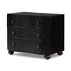 Tiago Distressed Black Nightstand | shipping 7/29/2025